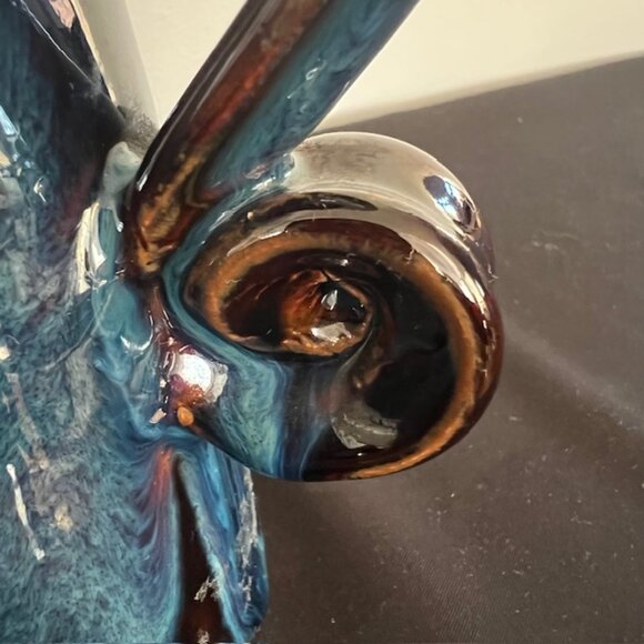 Irish COLM DE RIS Pitcher Jug Vase Irish Studio Art Pottery Celtic Ireland 7-1/2 - Picture 6 of 13